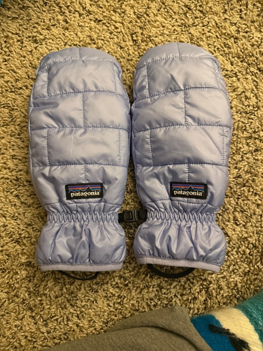 Patagonia Womens’ Lavender Puffer Down Mittens OS